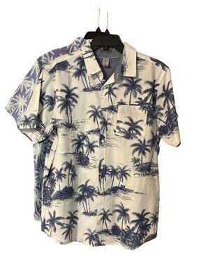 Hurley Casual Tropical Beach Vibe S/S Shirt Large